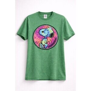 Snoopy Carowinds Tie Dye T-Shirt Men S Single Stitch Made USA Delta Y2K VTG